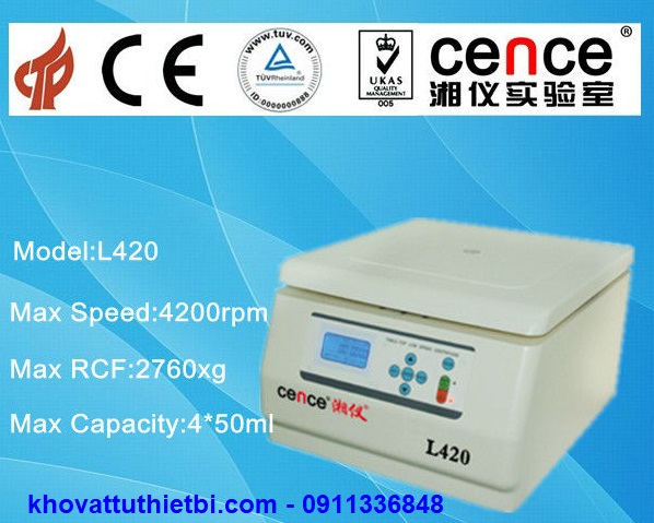 Máy ly tâm để bàn Cence L420